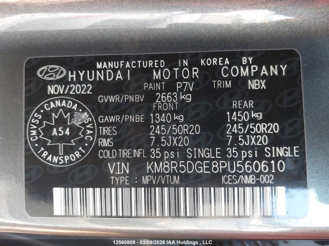 KM8R5DGE8PU560610 Hyundai Palisade Ultimate Calligraphy