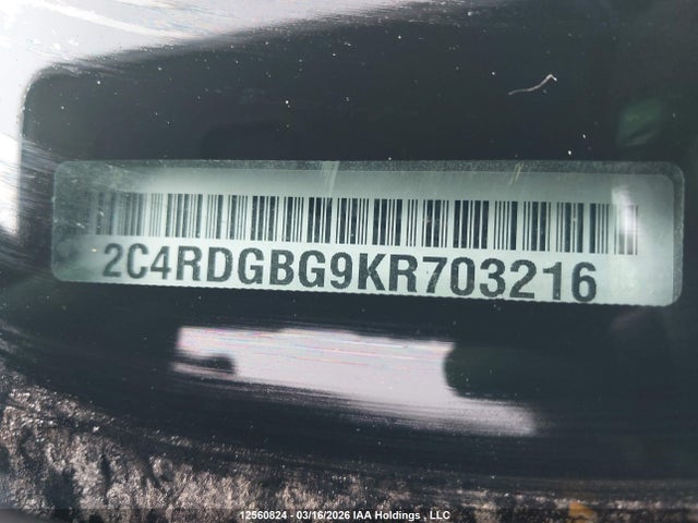 2C4RDGBG9KR703216 Dodge Grand Caravan Cvp/sxt