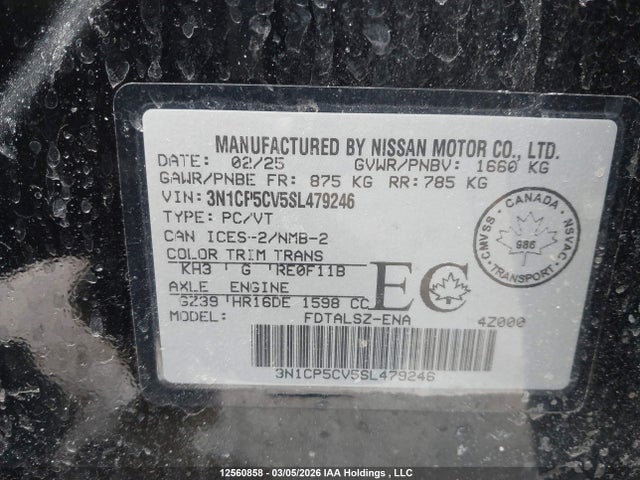 3N1CP5CV5SL479246 Nissan Kicks Play Sv