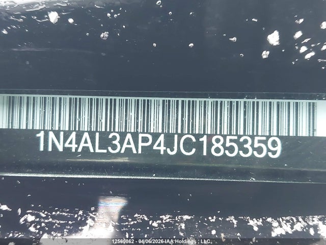 2018 Nissan Altima მანქანა იყიდება აუქციონზე, vin: 1N4AL3AP4JC185359, აუქციონის ნომერი: 12560862