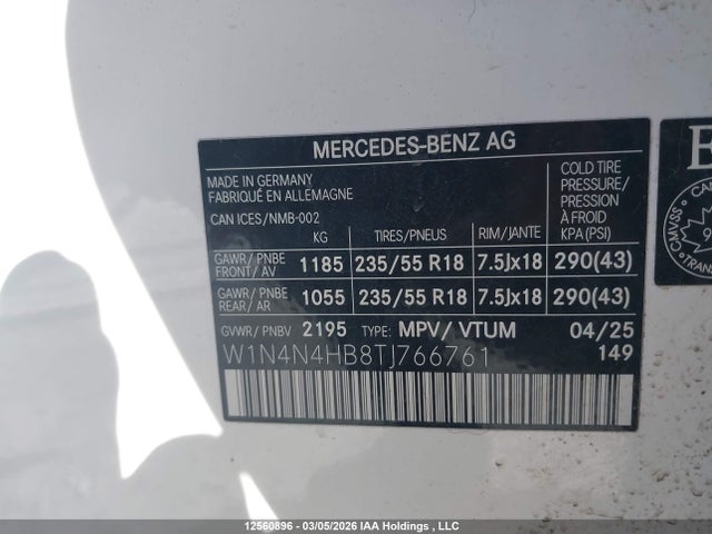 W1N4N4HB8TJ766761 Mercedes-Benz Gla 250 4matic