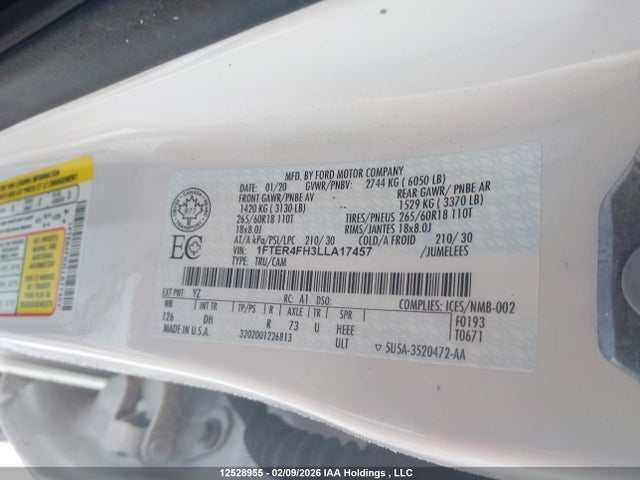 1FTER4FH3LLA17457 Ford Ranger Lariat