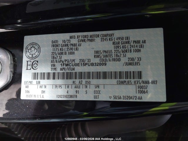 Ford Escape Phev 2023 1FMCU0E15PUB32009 Image 9