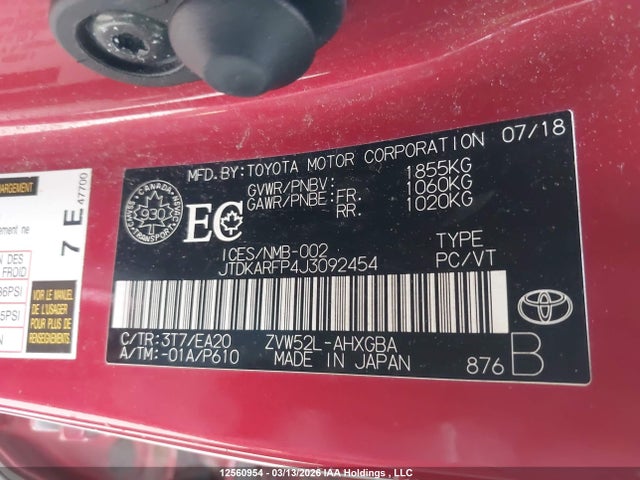 JTDKARFP4J3092454 Toyota PRIUS PRIME