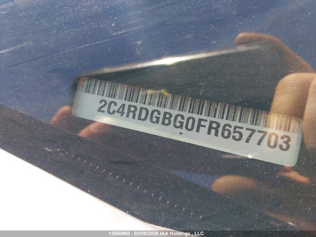 Aukcja sprzedaży 2015 Dodge Grand Caravan Se/sxt, vin: 2C4RDGBG0FR657703, numer aukcji: 12560960