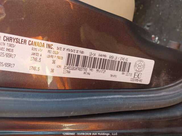 Aukcja sprzedaży 2015 Dodge Grand Caravan Se/sxt, vin: 2C4RDGBG0FR657703, numer aukcji: 12560960