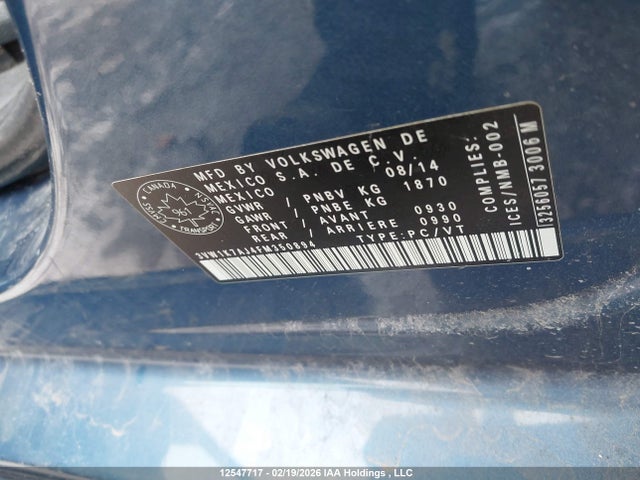 3VW1K7AJ4FM350894 Volkswagen Jetta 2.0l Trendline/2.0l Trendline+