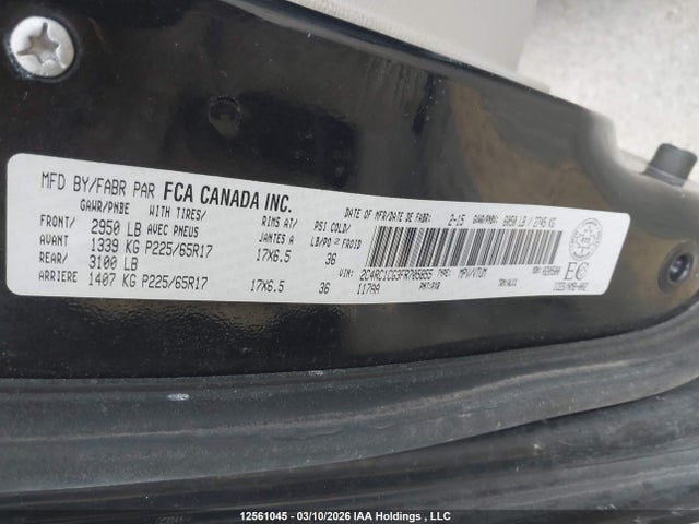 Продаж на аукціоні авто 2015 Chrysler Town & Country Touring L, vin: 2C4RC1CG3FR705855, номер лоту: 12561045
