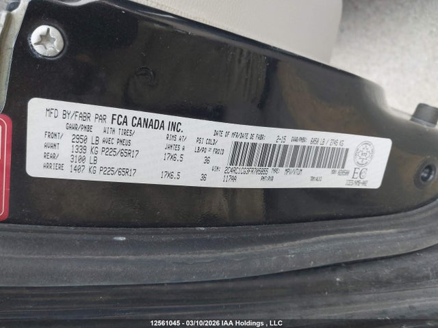 Продаж на аукціоні авто 2015 Chrysler Town & Country Touring L, vin: 2C4RC1CG3FR705855, номер лоту: 12561045