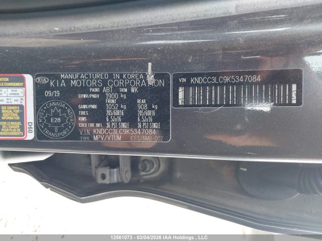 Aukcja sprzedaży 2019 Kia Niro Ex/touring S, vin: KNDCC3LC9K5347084, numer aukcji: 12561073
