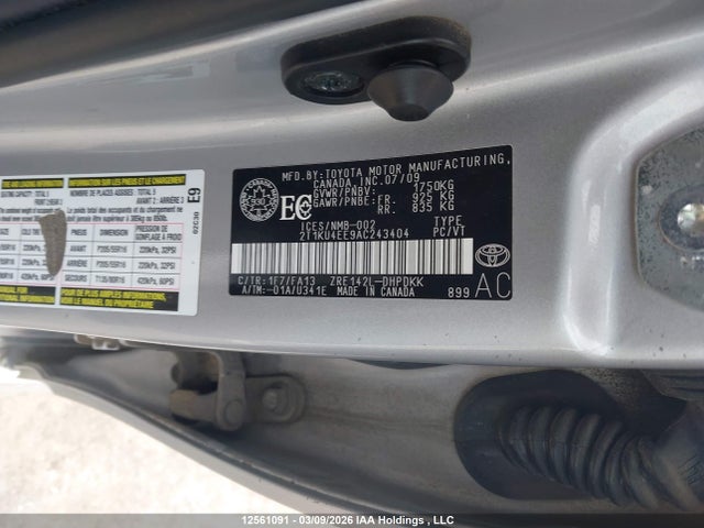 2010 Toyota Corolla Matrix მანქანა იყიდება აუქციონზე, vin: 2T1KU4EE9AC243404, აუქციონის ნომერი: 12561091