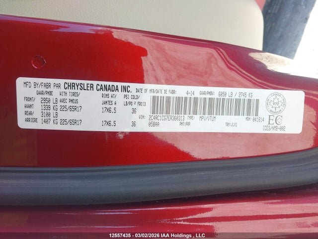 2C4RC1CG7ER360313 Chrysler Town &amp; Country Touring