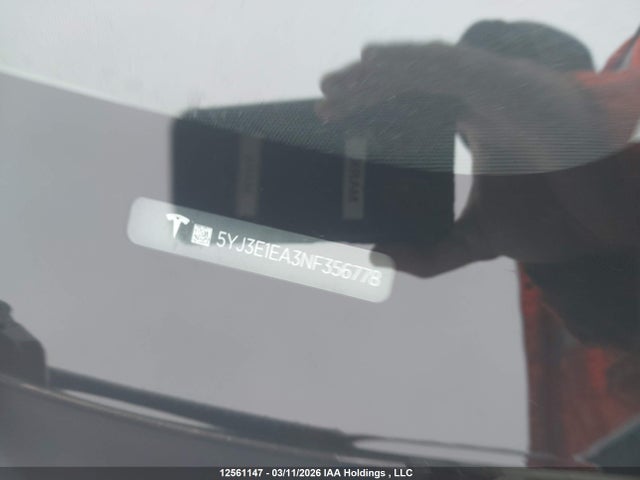 Aukcja sprzedaży 2022 Tesla Model 3 Rwd/standard Range, vin: 5YJ3E1EA3NF356778, numer aukcji: 12561147
