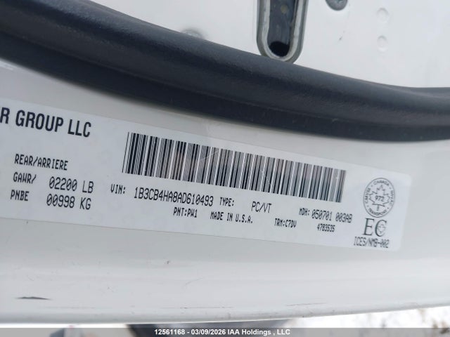 Aukcja sprzedaży 2010 Dodge Caliber Sxt, vin: 1B3CB4HA8AD610493, numer aukcji: 12561168