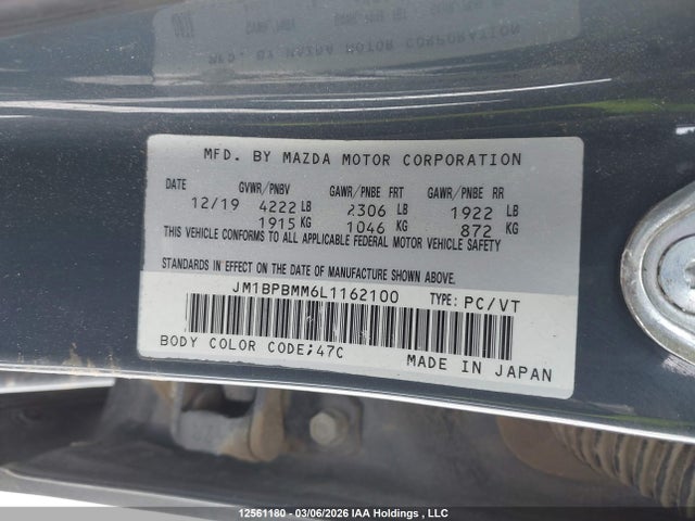 JM1BPBMM6L1162100 Mazda 3 Preferred