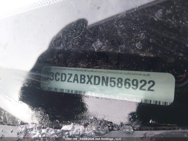 Aukcja sprzedaży 2013 Dodge Avenger, vin: 1C3CDZABXDN586922, numer aukcji: 12561189