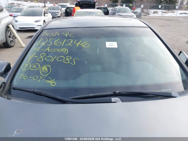 12561246 :رقم المزاد ، 1HGCS22898A801085 vin ، 2008 Honda Accord Exl مزاد بيع