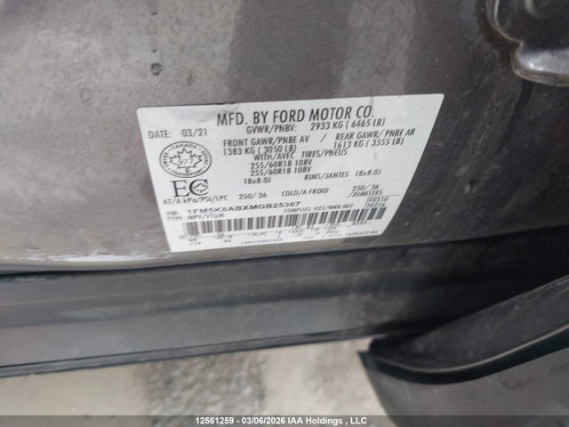 Продаж на аукціоні авто 2021 Ford Explorer Police Interceptor, vin: 1FM5K8ABXMGB25367, номер лоту: 12561259