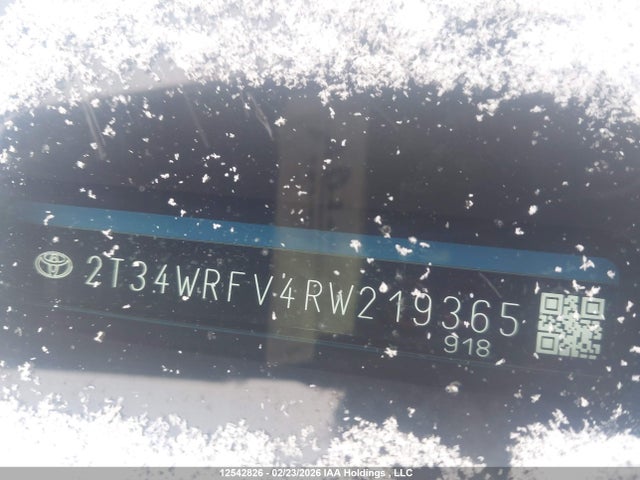 2T34WRFV4RW219365 Toyota Rav4 Hybrid Se