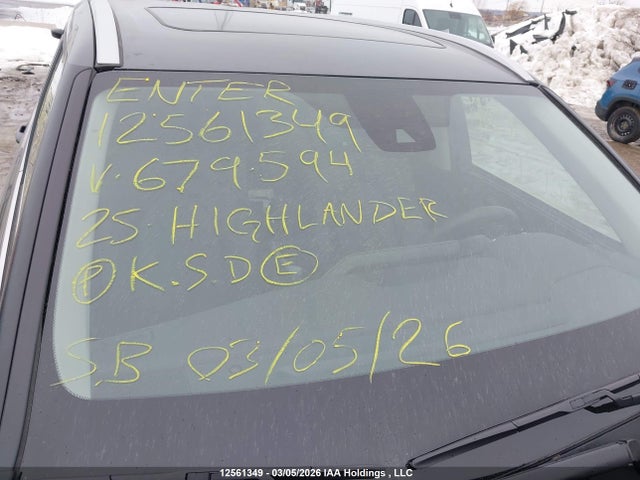 5TDKBRCH5SS679594 Toyota Highlander Hybrid Xle/hybrid Xle Nightshade/hybrid Limited/hybrid Platinum/hybrid Limited 25th Ed