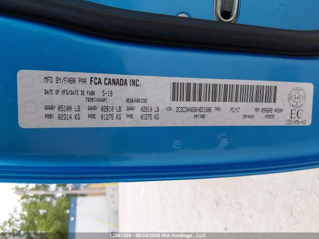 Dodge CHARGER GT 2019 2C3CDXHG5KH651686 Image 9