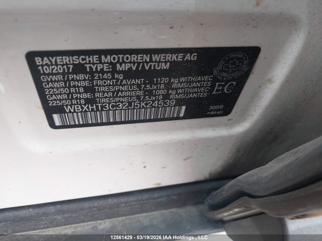 WBXHT3C32J5K24539 BMW X1 Xdrive28i