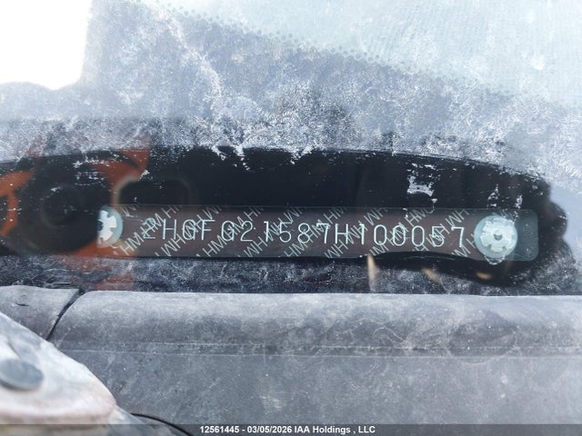 Aukcja sprzedaży 2007 Honda Civic Si Si, vin: 2HGFG21587H100057, numer aukcji: 12561445