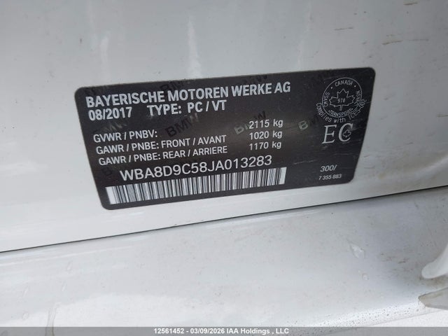 Aukcja sprzedaży 2018 Bmw 330i Xdrive, vin: WBA8D9C58JA013283, numer aukcji: 12561452