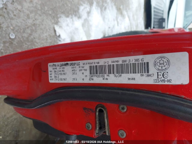 12561453 :رقم المزاد ، 1C6RR7FPXDS510352 vin ، 2013 Ram 1500 St مزاد بيع