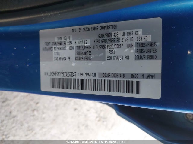 JM3KE2CY5E0357647 Mazda Cx-5 Gs