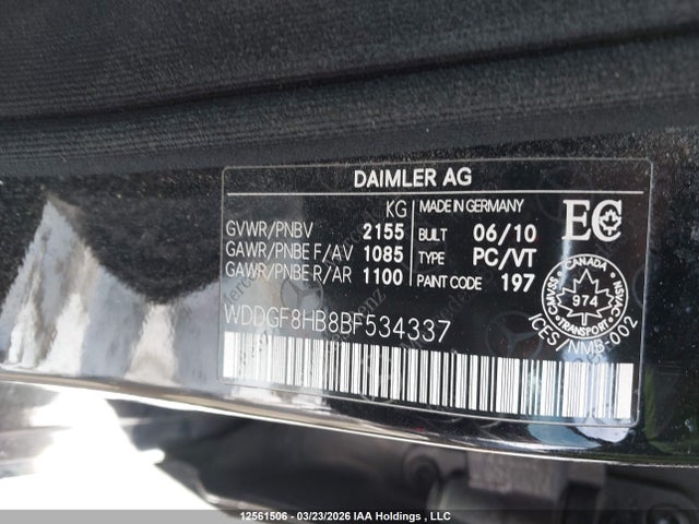 Продажа на аукционе авто 2011 Mercedes-benz C 350 4matic, vin: WDDGF8HB8BF534337, номер лота: 12561506