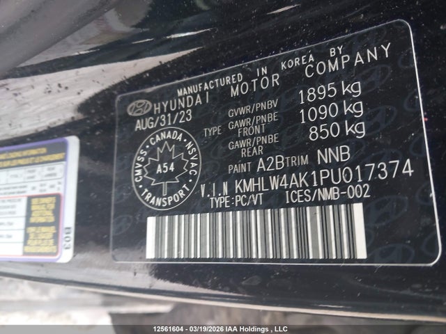 Продаж на аукціоні авто 2023 Hyundai Elantra N Dct, vin: KMHLW4AK1PU017374, номер лоту: 12561604