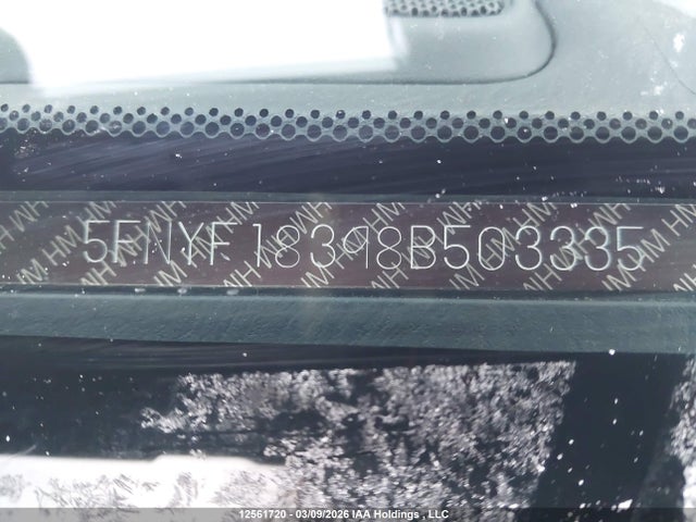 Продаж на аукціоні авто 2008 Honda Pilot Se, vin: 5FNYF18398B503335, номер лоту: 12561720
