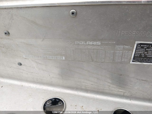 12561746 :رقم المزاد ، SN1PE8ES69C679032 vin ، 2009 Polaris  مزاد بيع