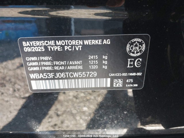 WBA53FJ06TCW55729 BMW 530 XI