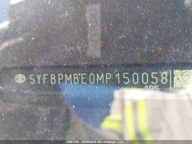 Aukcja sprzedaży 2021 Toyota Corolla Le, vin: 5YFBPMBE0MP150058, numer aukcji: 12561760