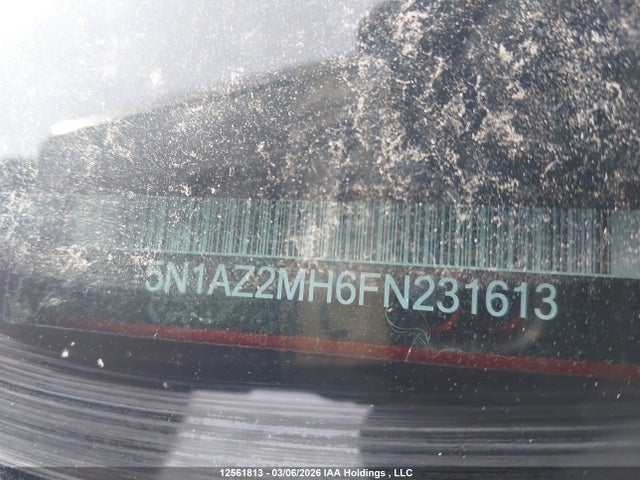 5N1AZ2MH6FN231613 Nissan Murano Platinum/sl/sv