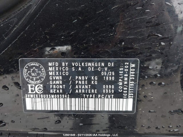3VWEX7BUXSM093942 Volkswagen JETTA SE
