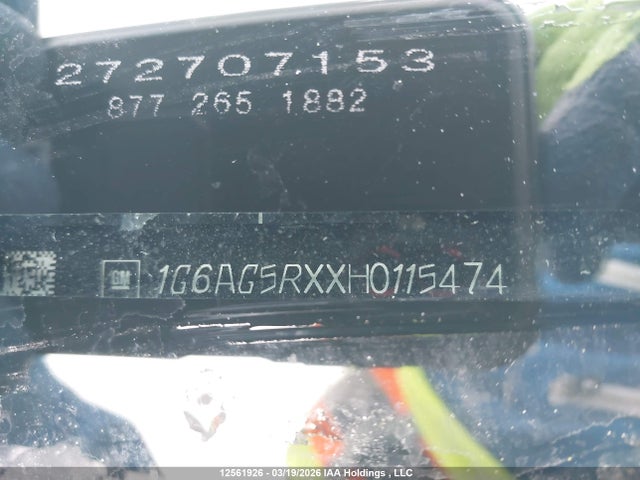 Aukcja sprzedaży 2017 Cadillac Ats, vin: 1G6AG5RXXH0115474, numer aukcji: 12561926