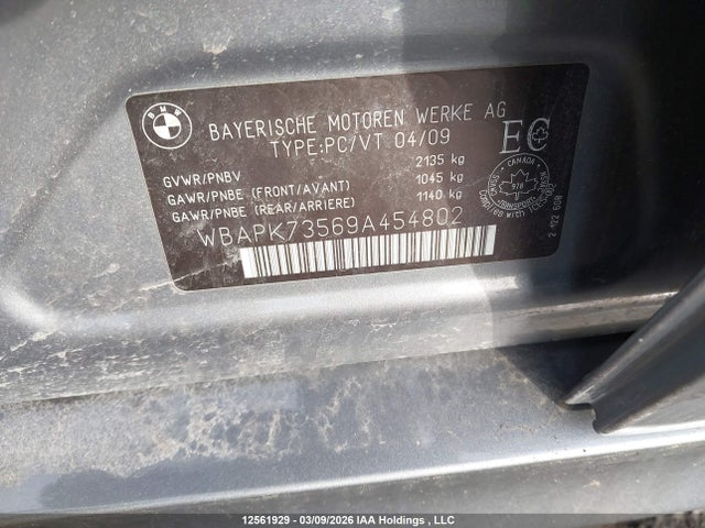 Aukcja sprzedaży 2009 Bmw 328 Xi, vin: WBAPK73569A454802, numer aukcji: 12561929