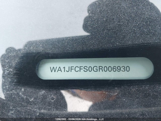 Aukcja sprzedaży 2016 Audi Q3 4p Ti, vin: WA1JFCFS0GR006930, numer aukcji: 12561952