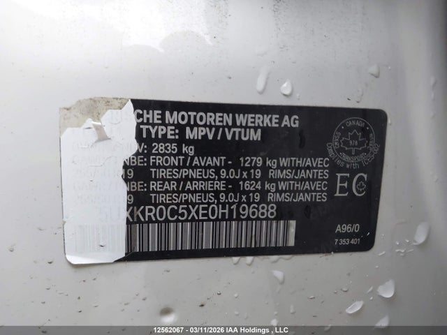 Aukcja sprzedaży 2014 Bmw X5 35i, vin: 5UXKR0C5XE0H19688, numer aukcji: 12562067