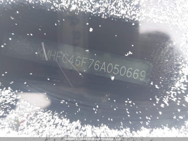 12562072 :رقم المزاد ، KMHFC46F76A050669 vin ، 2006 Hyundai Azera مزاد بيع
