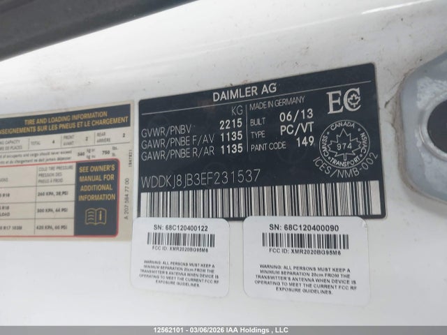 Продажа на аукционе авто 2014 Mercedes-benz E 350 4matic, vin: WDDKJ8JB3EF231537, номер лота: 12562101