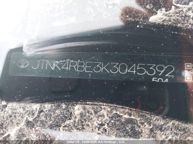 JTNK4RBE3K3045392 Toyota Corolla