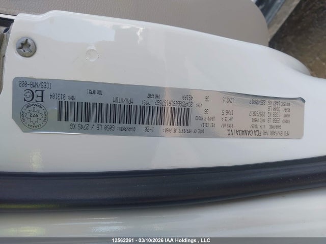 Продажа на аукционе авто 2020 Dodge Grand Caravan Se, vin: 2C4RDGBG6LR167567, номер лота: 12562261
