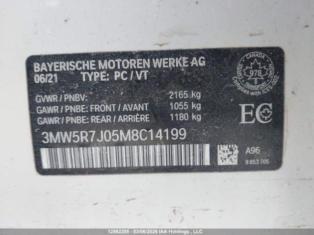 3MW5R7J05M8C14199 BMW 330i Xdrive