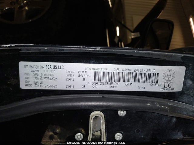 3C6RR7KT7LG160932 RAM 1500 Classic Tradesman/express