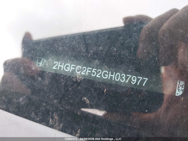 2HGFC2F52GH037977 Honda Civic Lx
