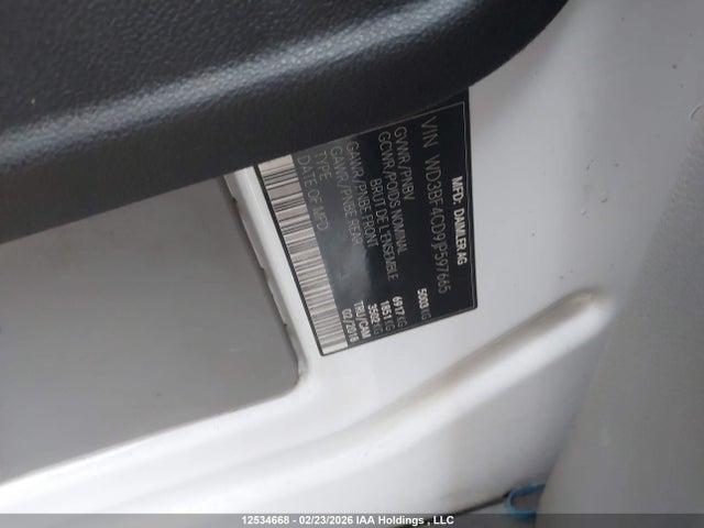 12534668 :رقم المزاد ، WD3BF4CD9JP597665 vin ، 2018 Mercedes-benz Sprinter 3500 High Roof V6 مزاد بيع